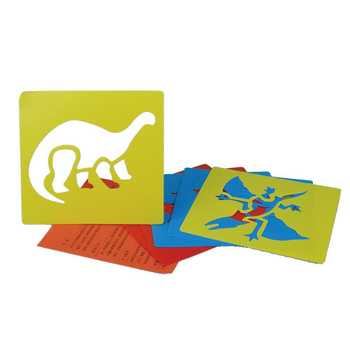 Jinyu plastični šabloni s izrezima za dječje crtanje — kukci, životinje, povrće, voće i božićni motivi; materijal: plastika; nije uvezeno; IP ovlaštenje: Ne