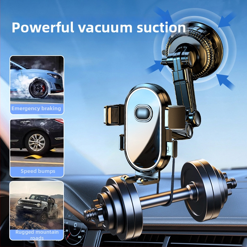 Държач за телефон за автомобил – универсален, монтаж с вакуумна чашка, за предното стъкло и табло, без захранване