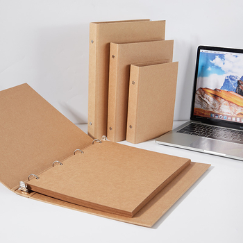 Hang Mei jegyzetfüzet kraft papír borítóval, kötés laza, erdőpapírból készült szöveg, 30 oldal