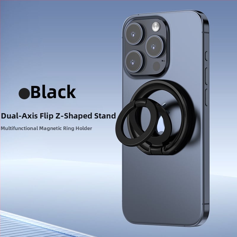 Μαγνητικό στήριγμα τηλεφώνου με δακτυλίδι – καθολική βάση γραφείου από κράμα, αναδιπλόμενη και υπερλεπτή, πολυλειτουργική