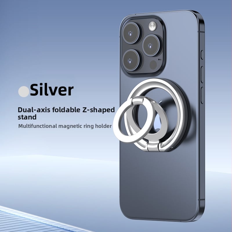 Μαγνητικό στήριγμα τηλεφώνου με δακτυλίδι – καθολική βάση γραφείου από κράμα, αναδιπλόμενη και υπερλεπτή, πολυλειτουργική