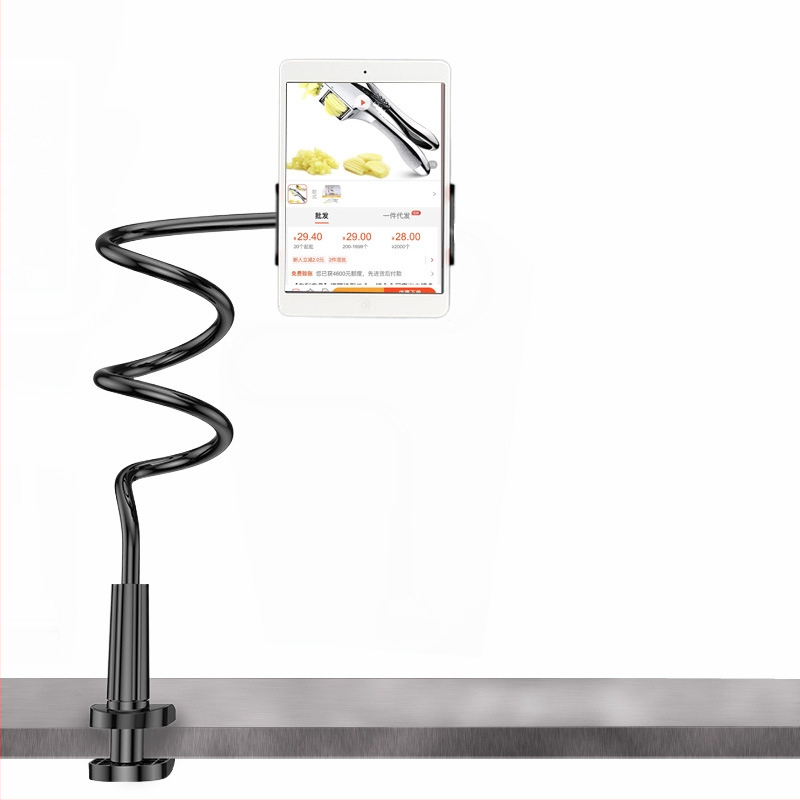 Επιτραπέζια βάση για κινητά τηλέφωνα και ταμπλέτες, ABS + αλουμίνιο, ράβδος διαμέτρου 10 mm/12 mm, κατάλληλη για βίντεο, ζωντανή μετάδοση και διαδικτυακά μαθήματα