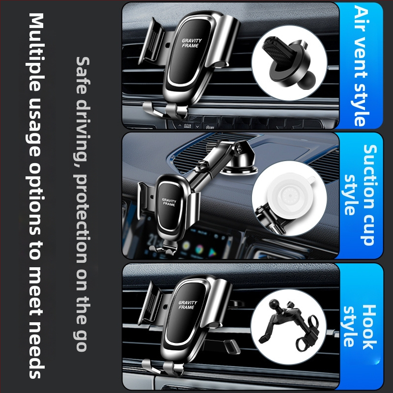 Универсален автомобилен държач за телефон с вакуумна чашка – за предно стъкло, табло или въздуховод