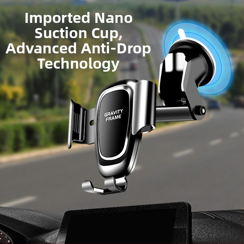 Универсален автомобилен държач за телефон с вакуумна чашка – за предно стъкло, табло или въздуховод