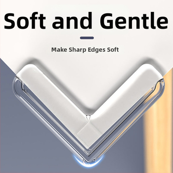 Priehľadný silikónový ochranný roh pre stolík, hrubší proti kolíziám, pre kávový stolík a okno, pravouhlý roh