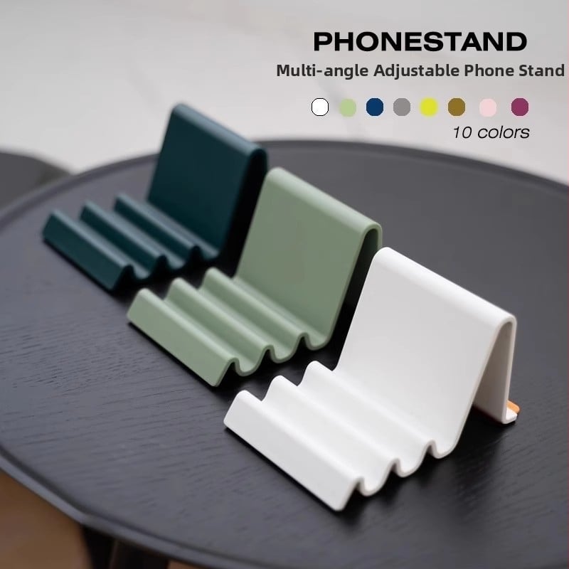 Φορητή επιτραπέζια βάση τηλεφώνου με Nordic Wave σχεδίαση, ρυθμιζόμενη για τηλέφωνο και tablet (Μάρκα: Pengyi; Μοντέλο: Wave Phone Stand; Τύπος: Lazy Stand; Στυλ: Simple; Υλικό: Άλλο)