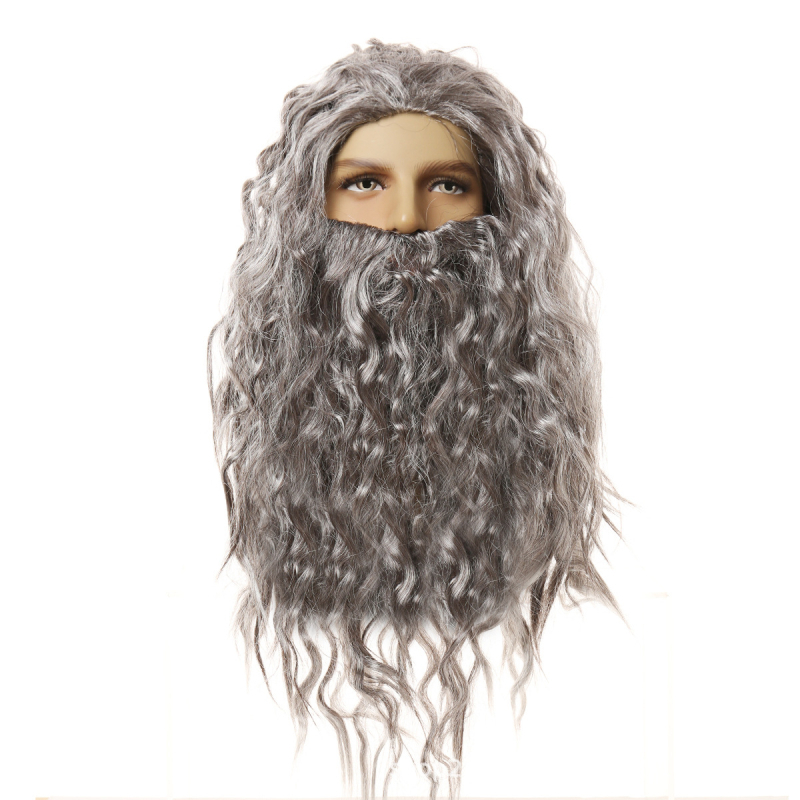 Cosplay perika — domaća svila, duga ravna kosa s šiškama, kratka duljina, model hl1