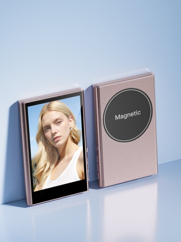 Безжичен магнитен проектор за смартфон със задно монтиране и разделен монитор за лайв стрийминг на открито, Bluetooth и дистанционно управление