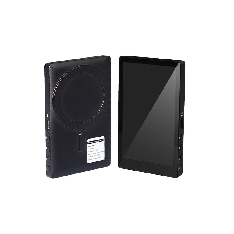 Безжичен магнитен проектор за смартфон със задно монтиране и разделен монитор за лайв стрийминг на открито, Bluetooth и дистанционно управление