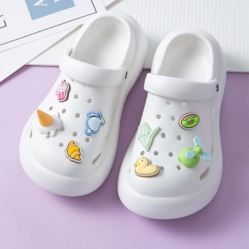 BR7 Ice Cream Series DIY Odvojive kopče za Crocs-stil obuću s cvjetnim ukrasima, pogodno za sandale, casual cipele, sve sezone