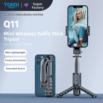 Bluetooth diaľkové ovládanie – mini selfie tyč so statívom pre telefóny, všetko v jednom, hliníková zliatina, model Q10