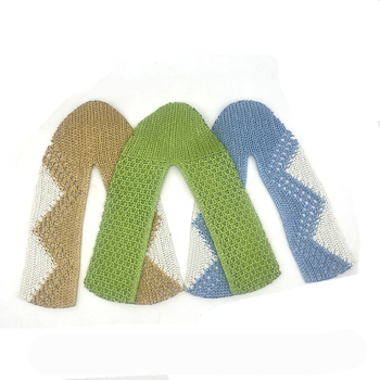 Gornji dio ženskih sandala i casual cipela – PP grass, 3D fly-woven izrez, U-oblik, BY-001