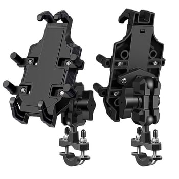 Мотоциклетен държач за мобилен телефон за задно огледало, удароустойчив и водоустойчив, щракващ монтаж