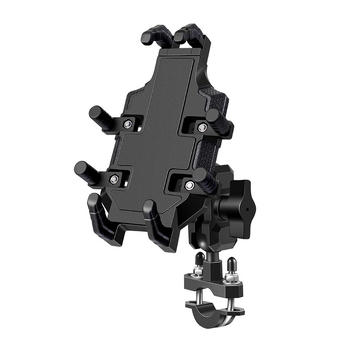 Мотоциклетен държач за мобилен телефон за задно огледало, удароустойчив и водоустойчив, щракващ монтаж