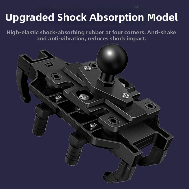 Мотоциклетен държач за мобилен телефон за задно огледало, удароустойчив и водоустойчив, щракващ монтаж
