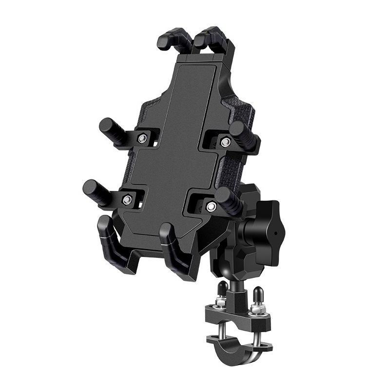 Мотоциклетен държач за мобилен телефон за задно огледало, удароустойчив и водоустойчив, щракващ монтаж