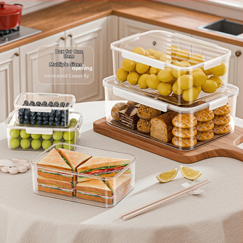 Cutie de păstrare a alimentelor Yufa - PET, 5L+, pătrată, 60 buc.