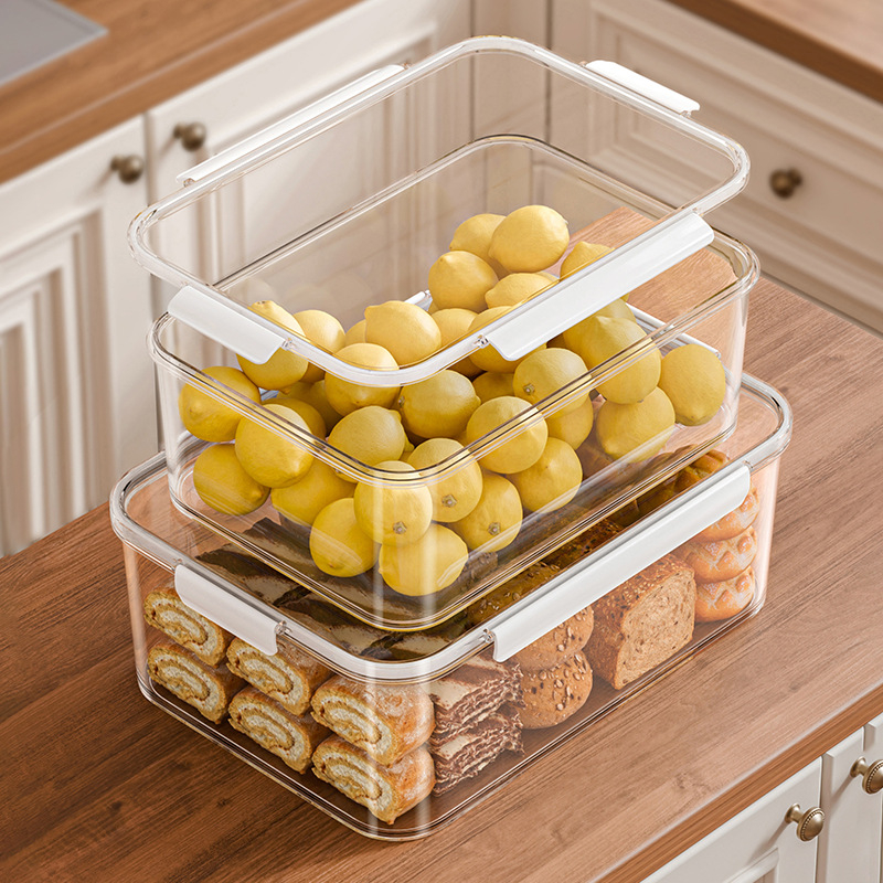 Cutie de păstrare a alimentelor Yufa - PET, 5L+, pătrată, 60 buc.