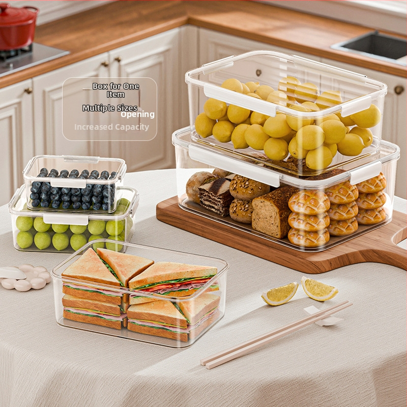 Cutie de păstrare a alimentelor Yufa - PET, 5L+, pătrată, 60 buc.