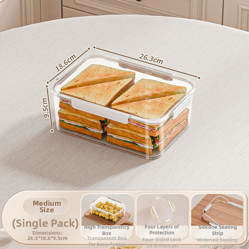 Cutie de păstrare a alimentelor Yufa - PET, 5L+, pătrată, 60 buc.