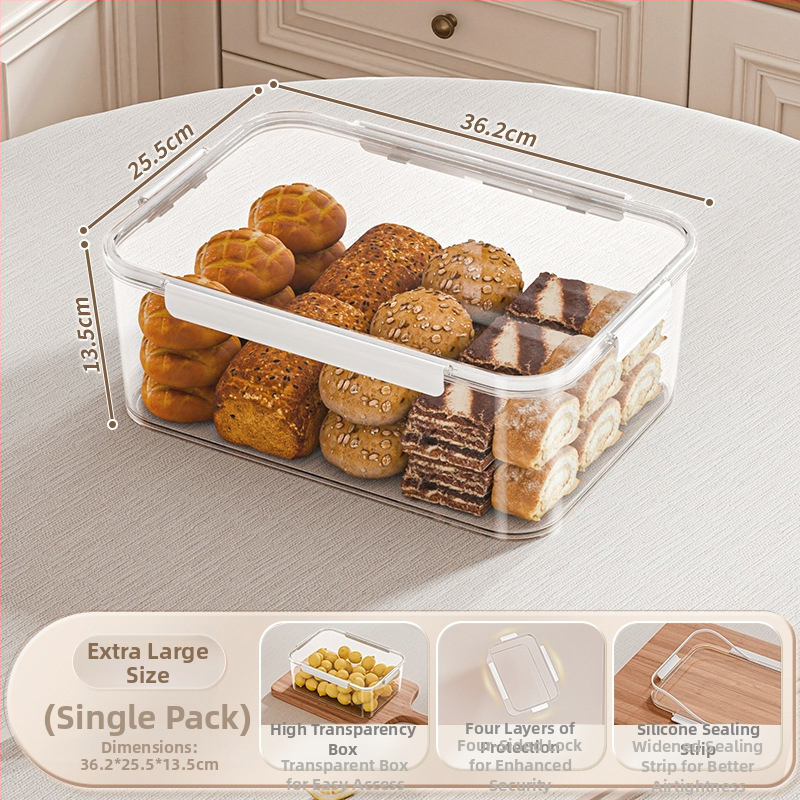 Cutie de păstrare a alimentelor Yufa - PET, 5L+, pătrată, 60 buc.