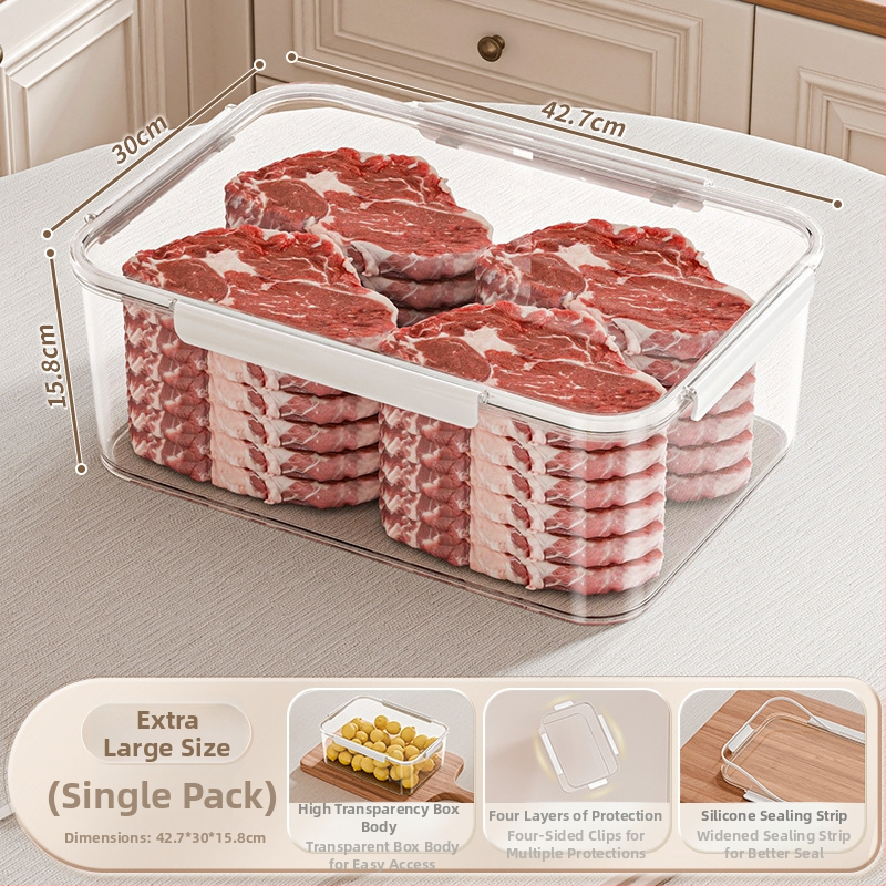 Cutie de păstrare a alimentelor Yufa - PET, 5L+, pătrată, 60 buc.