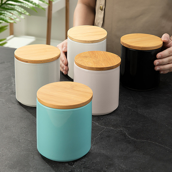 Jane Ya borcan ceramic etanș pentru depozitare alimentară, formă neregulată, compatibil cu microunde, personalizare logo disponibil