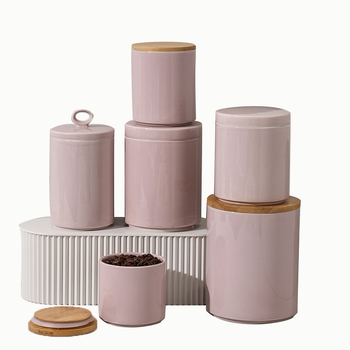 Jane Ya borcan ceramic etanș pentru depozitare alimentară, formă neregulată, compatibil cu microunde, personalizare logo disponibil