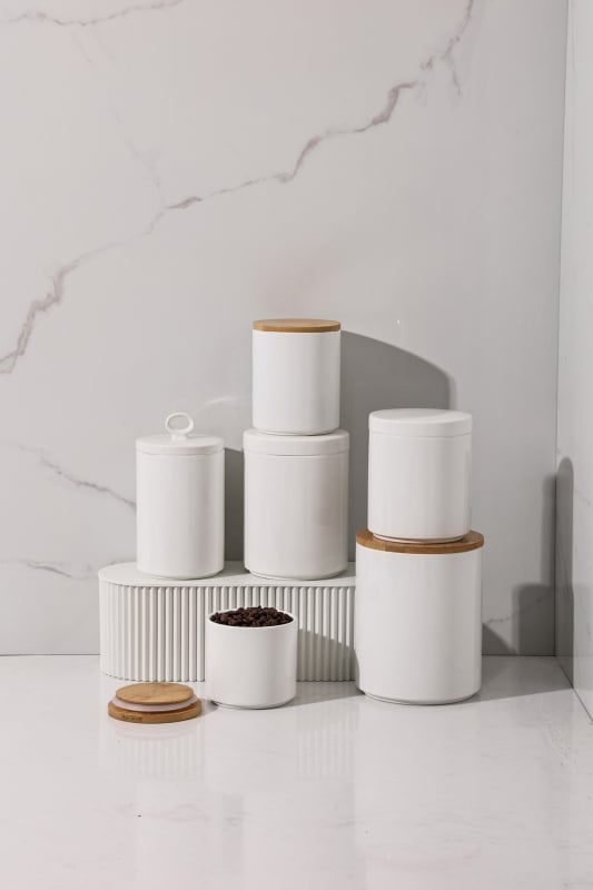 Jane Ya borcan ceramic etanș pentru depozitare alimentară, formă neregulată, compatibil cu microunde, personalizare logo disponibil