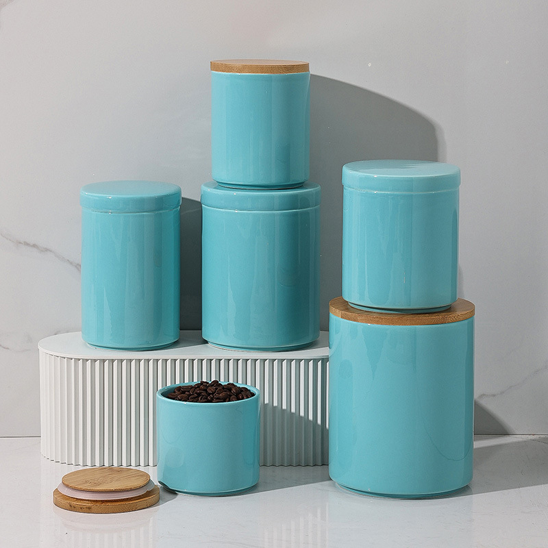 Jane Ya borcan ceramic etanș pentru depozitare alimentară, formă neregulată, compatibil cu microunde, personalizare logo disponibil