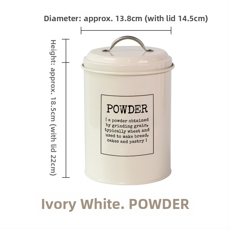 Cutie de păstrare a prospețimii – metalică, cilindrică, stil retro, capacitate sub 300 ml