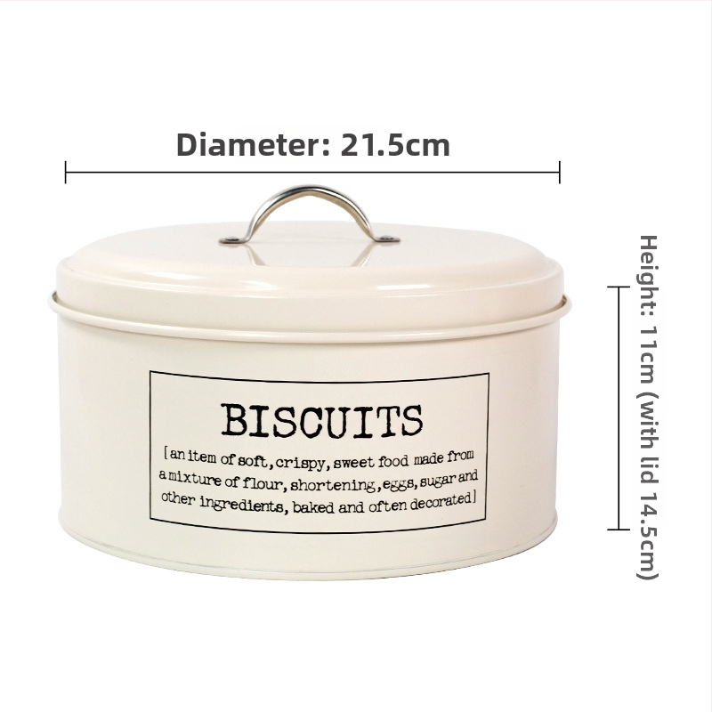 Cutie de păstrare a prospețimii – metalică, cilindrică, stil retro, capacitate sub 300 ml