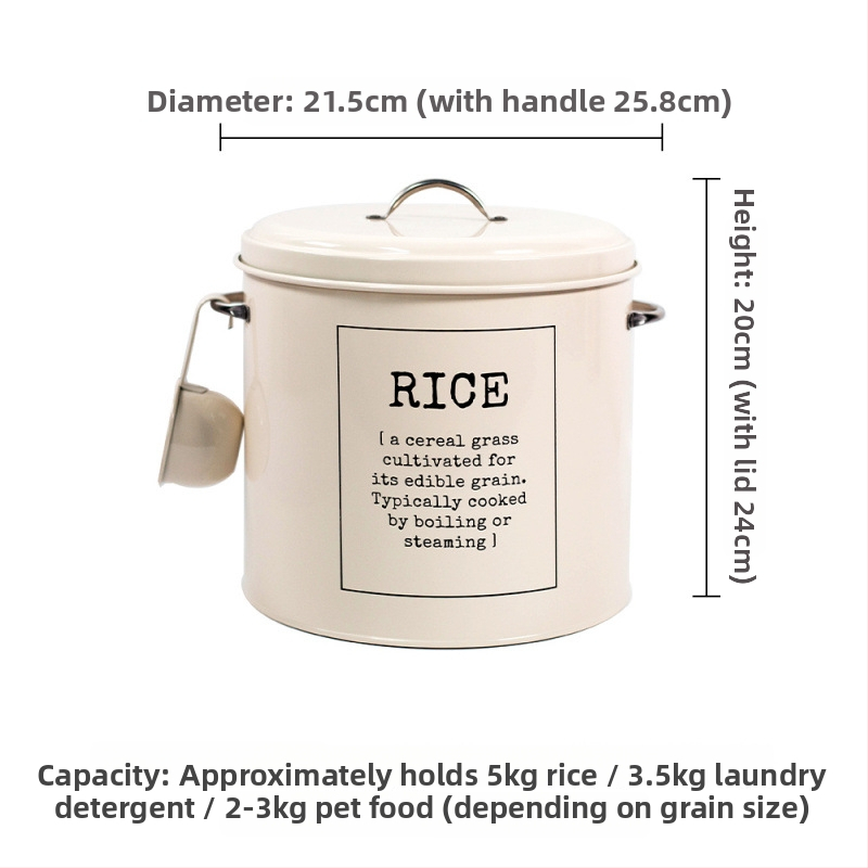 Cutie de păstrare a prospețimii – metalică, cilindrică, stil retro, capacitate sub 300 ml