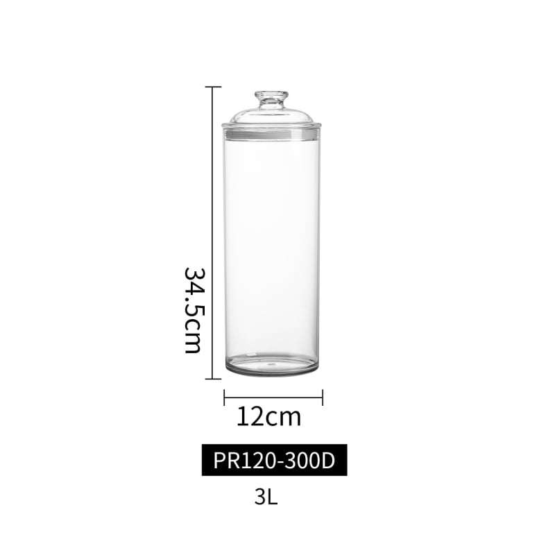 Borcan conservare, PET, formă rotundă, stil chinezesc, capacitate 3.1–4 L, marcă Gabo