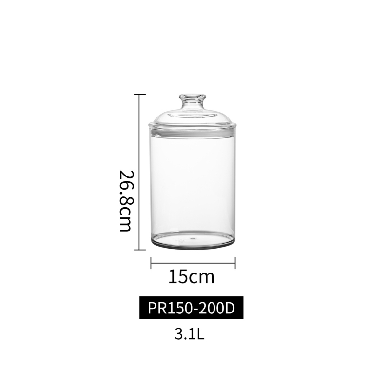 Borcan conservare, PET, formă rotundă, stil chinezesc, capacitate 3.1–4 L, marcă Gabo