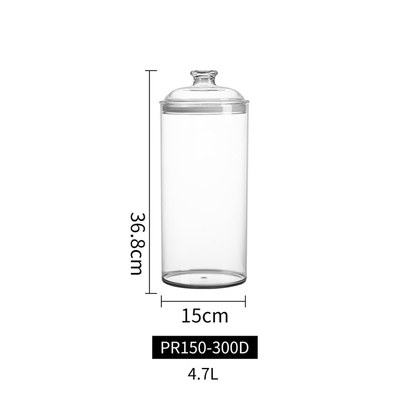 Borcan conservare, PET, formă rotundă, stil chinezesc, capacitate 3.1–4 L, marcă Gabo