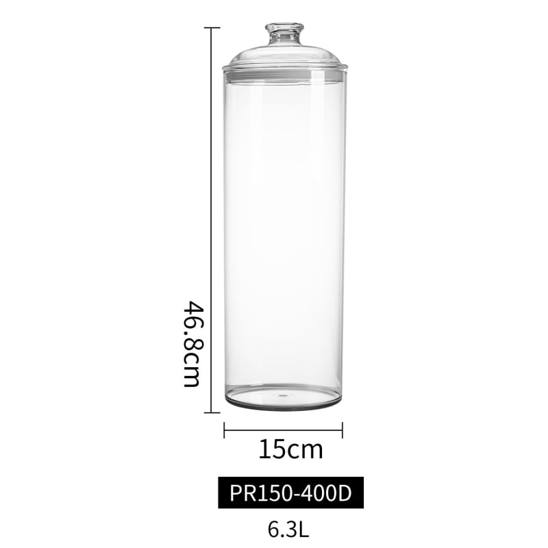 Borcan conservare, PET, formă rotundă, stil chinezesc, capacitate 3.1–4 L, marcă Gabo