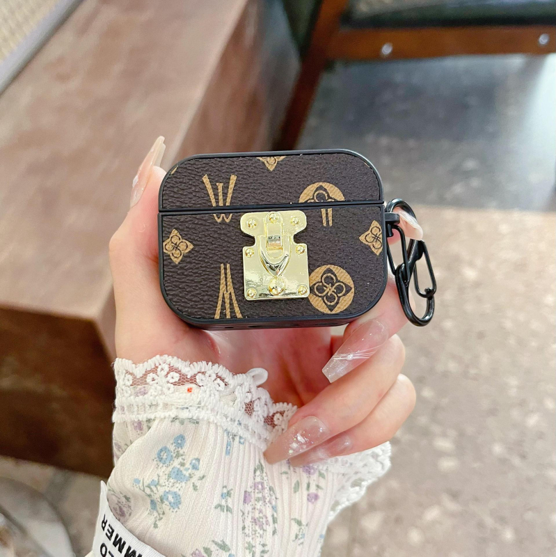 Ochranný obal pre Apple AirPods Pro 2 a AirPods 4 (3. generácia) – kov, umelá koža a PC škrupina; prenosný, ručne vyrobený otlačok; prispôsobiteľný.