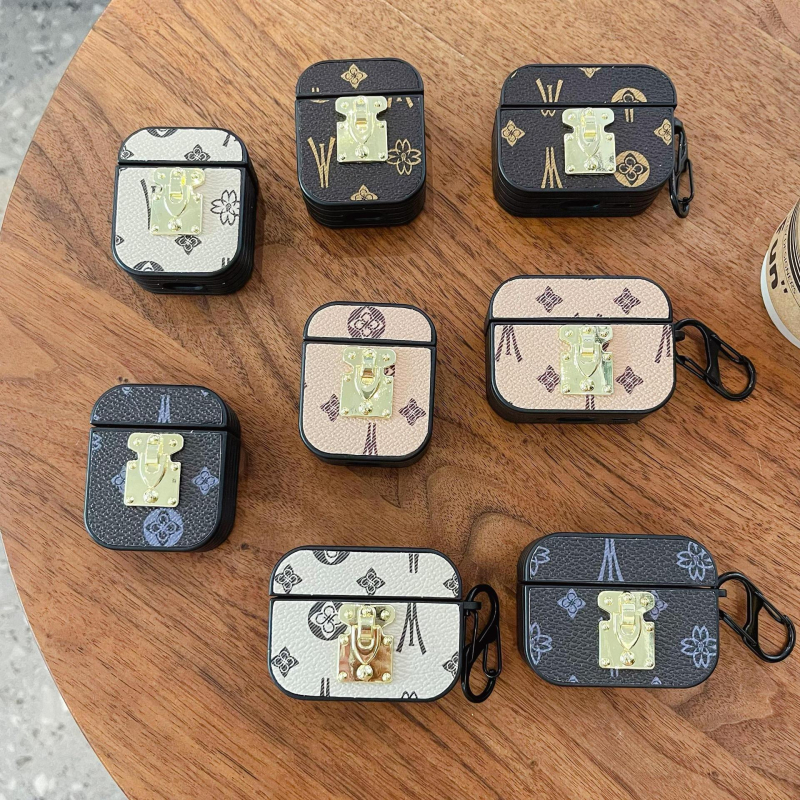 Ochranný obal pre Apple AirPods Pro 2 a AirPods 4 (3. generácia) – kov, umelá koža a PC škrupina; prenosný, ručne vyrobený otlačok; prispôsobiteľný.