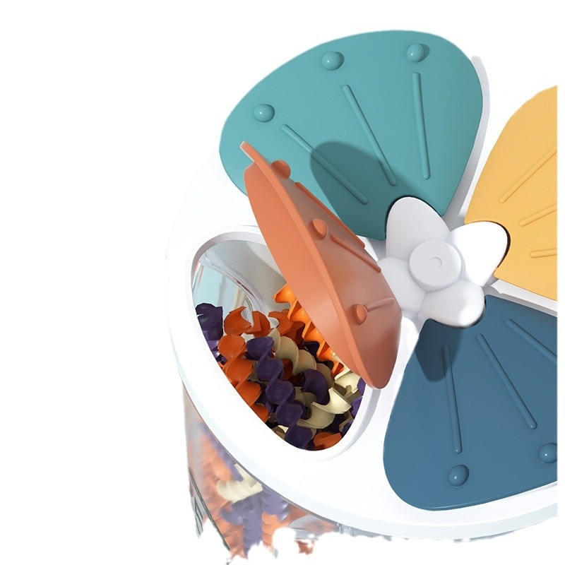 Borcan plastic sigilat pentru cereale – formă neregulată, personalizabil (Material: Plastic; Formă: Neregulată; Personalizabil: Da)