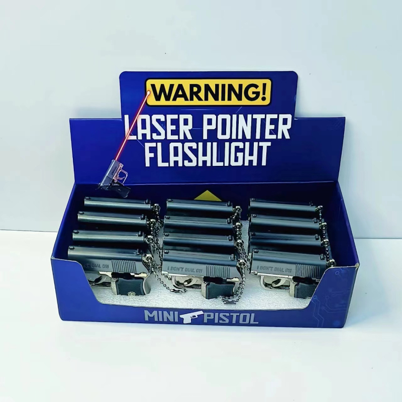 Višenamjensko lasersko uređaj s lampom, kompasom i povećalom – metalno-plastično kućište; marka Blue Whale Things; stil: trendi zabava; pogodno kao dar: druge prigode; bez logotipa