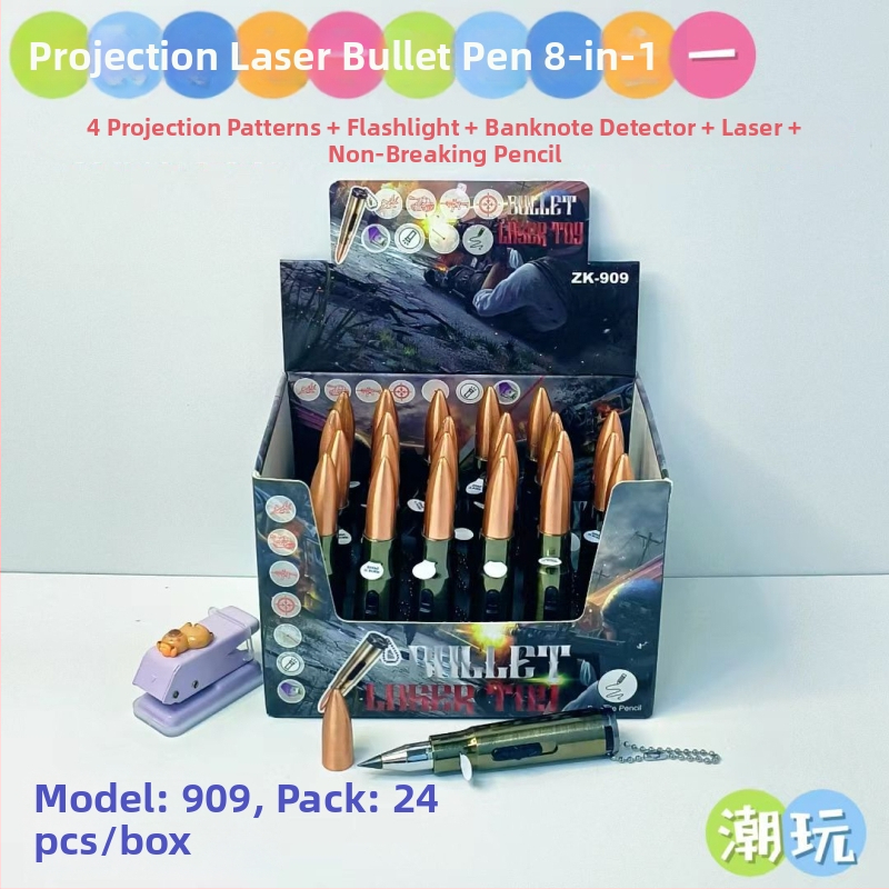 Višenamjensko lasersko uređaj s lampom, kompasom i povećalom – metalno-plastično kućište; marka Blue Whale Things; stil: trendi zabava; pogodno kao dar: druge prigode; bez logotipa