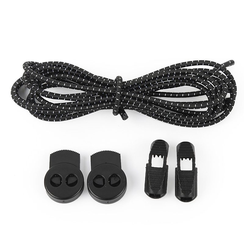 Șireturi pentru pantofi fără legare, reflectorizante pentru alergare nocturnă, elastice, fără cataramă (Pig Nose Buckle-Free Shoelace)