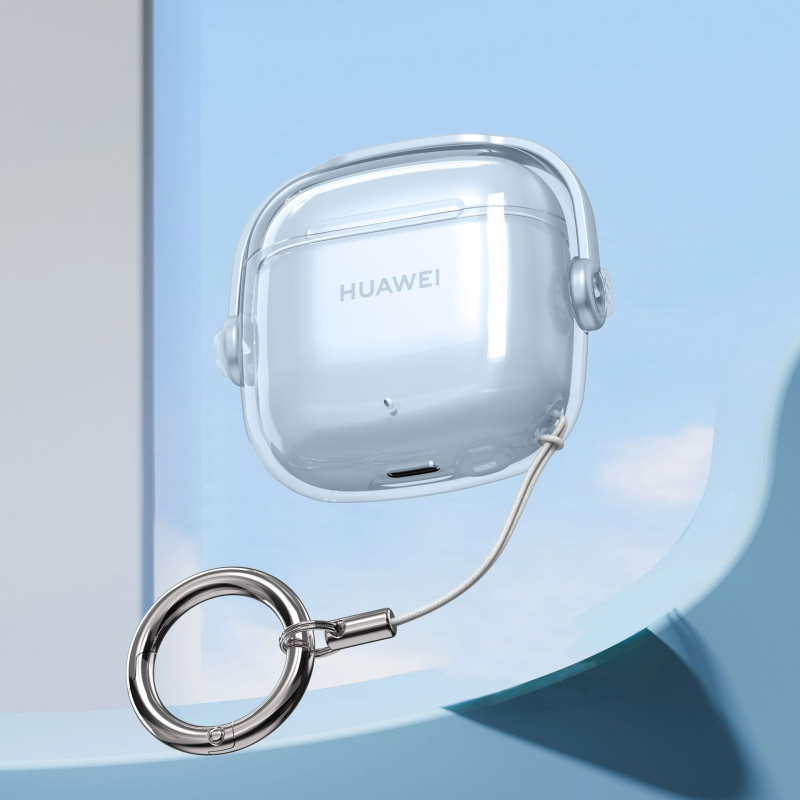 Θήκη προστασίας για Huawei FreeBuds SE – διαφανής, με κλειδαριά, φορητή μαλακή θήκη, υλικό PC/TPU