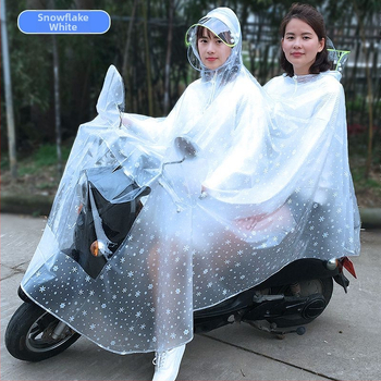Pončo βροχής για μοτοσυκλέτα, διαφανές, παχύ, για έναν ενήλικα, ύφασμα αντίκτυπο
