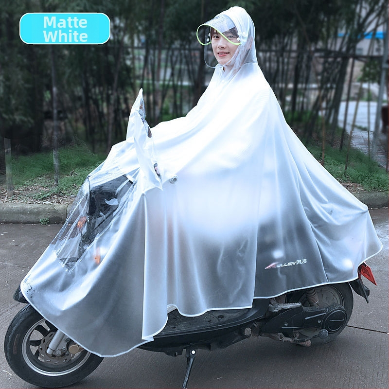 Pončo βροχής για μοτοσυκλέτα, διαφανές, παχύ, για έναν ενήλικα, ύφασμα αντίκτυπο