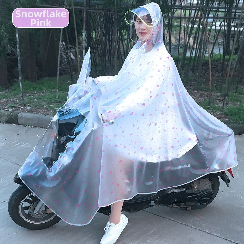 Pončo βροχής για μοτοσυκλέτα, διαφανές, παχύ, για έναν ενήλικα, ύφασμα αντίκτυπο