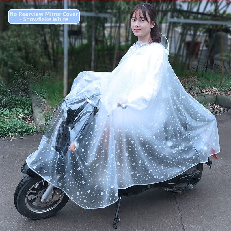 Pončo βροχής για μοτοσυκλέτα, διαφανές, παχύ, για έναν ενήλικα, ύφασμα αντίκτυπο