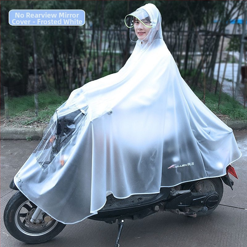 Pončo βροχής για μοτοσυκλέτα, διαφανές, παχύ, για έναν ενήλικα, ύφασμα αντίκτυπο