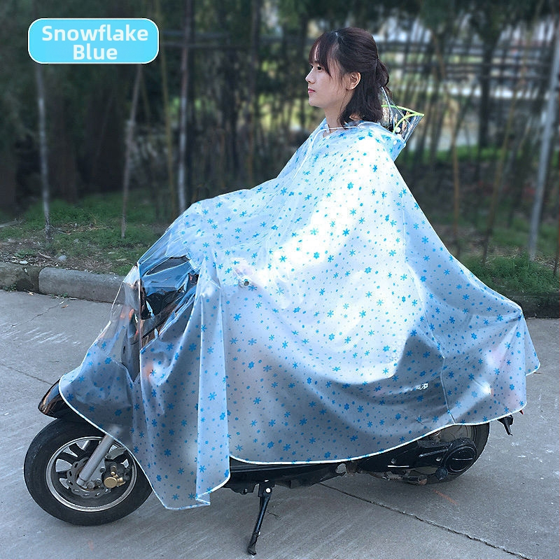 Pončo βροχής για μοτοσυκλέτα, διαφανές, παχύ, για έναν ενήλικα, ύφασμα αντίκτυπο